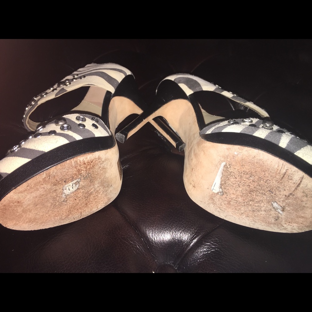 Zebra Print Sexy Jimmy Choo For H&M Heels - image 4